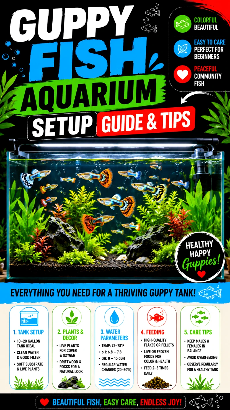 Guppy Fish Tank Setup