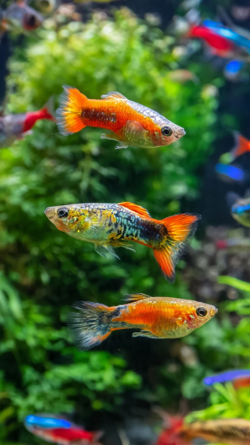 Stunning Guppy Fish Aquarium