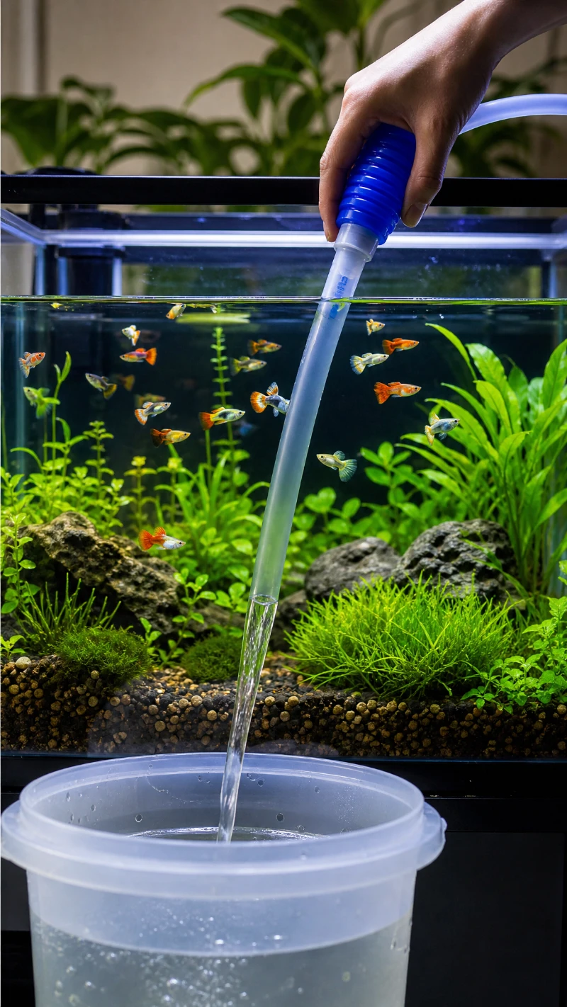 Guppy Fish Tank Water Change