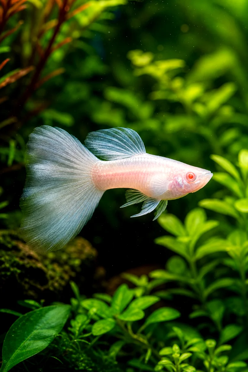 Albino-Guppy