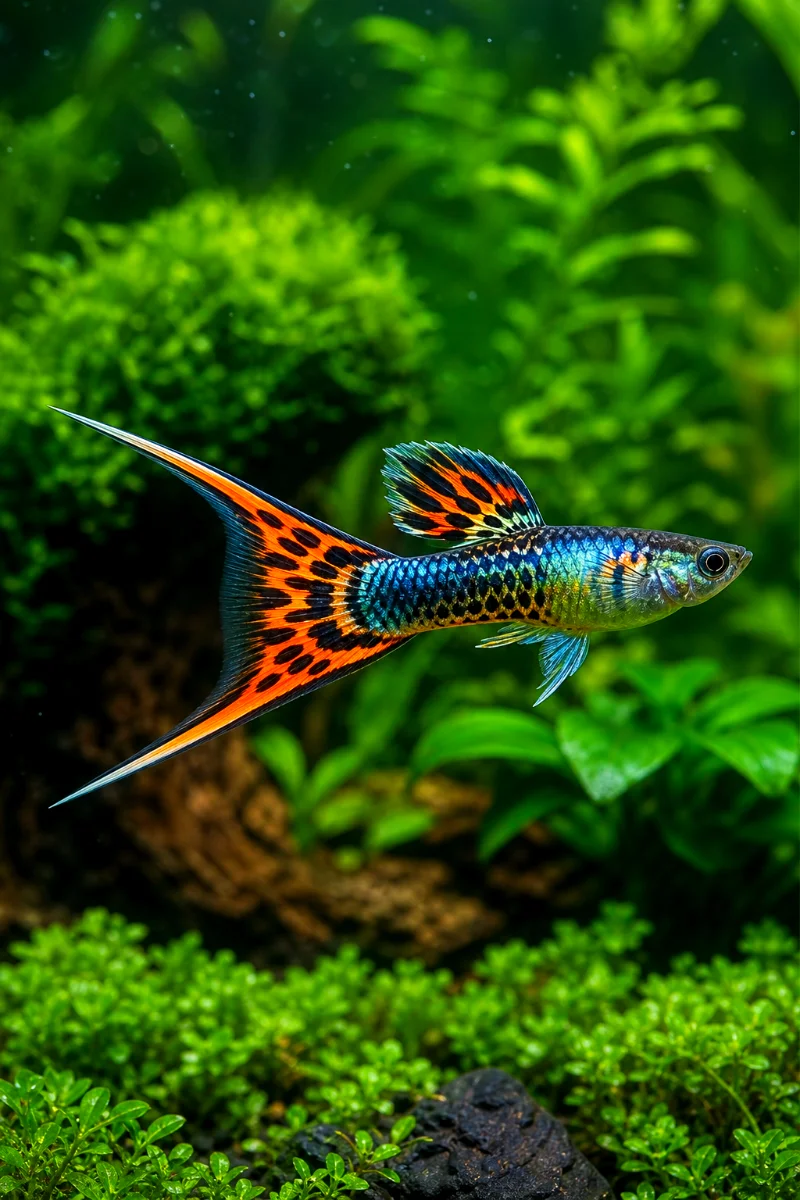 Double-Swordtail-Guppy
