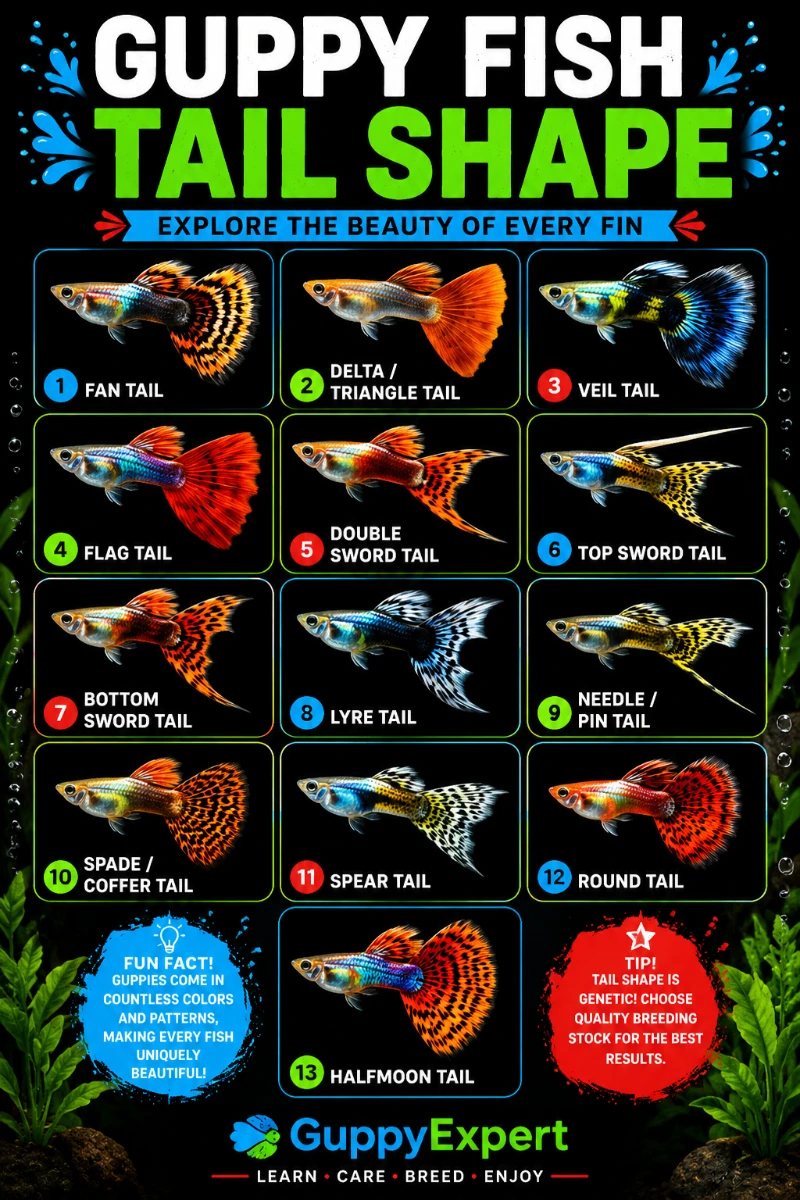 Guppy Fish Tail Shape