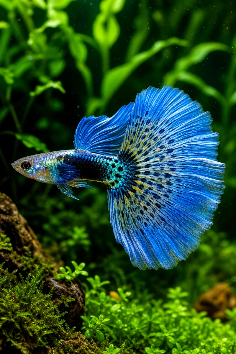 Halfmoon-Tail-Guppy