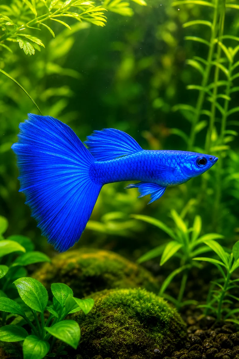 Male-Blue-Guppy