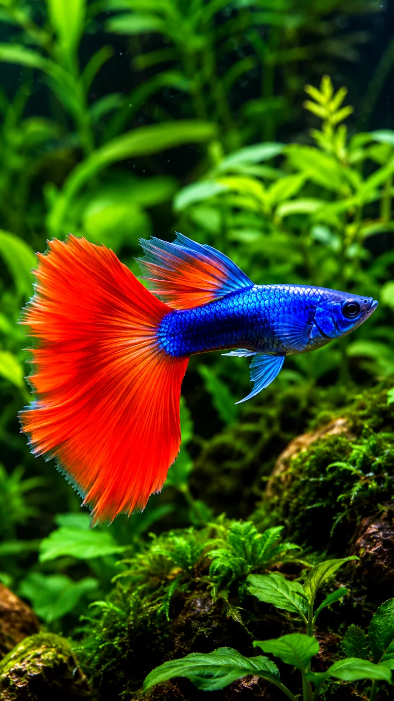 Red-Blue-Guppy-Male